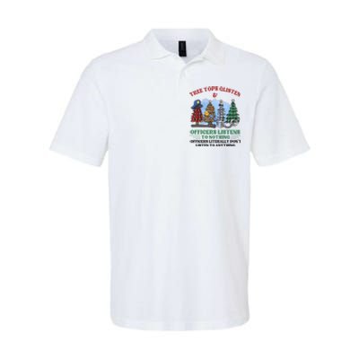 Tree Tops Glisten And Children Listen To Nothing Christmas Softstyle Adult Sport Polo