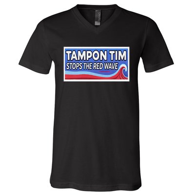 Tampon Tim Governor Tim Walz Funny Political V-Neck T-Shirt