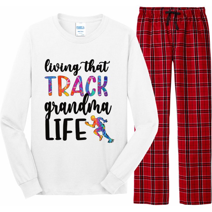 That Track Grandma Life Track And Field Grandma Long Sleeve Pajama Set