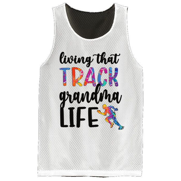 That Track Grandma Life Track And Field Grandma Mesh Reversible Basketball Jersey Tank