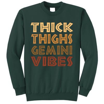 Thick Thighs Gemini Vibes Melanin Black Women Afro Pride Sweatshirt