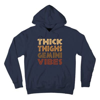 Thick Thighs Gemini Vibes Melanin Black Women Afro Pride Tall Hoodie