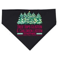 Tree Tops Glisten And Children Listen To Nothing Christmas USA-Made Doggie Bandana