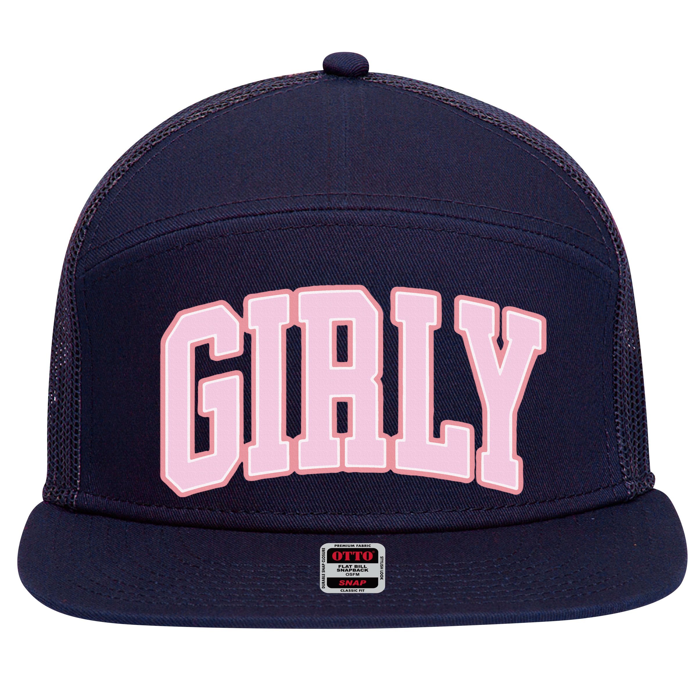 The Toast Girly 7 Panel Mesh Trucker Snapback Hat