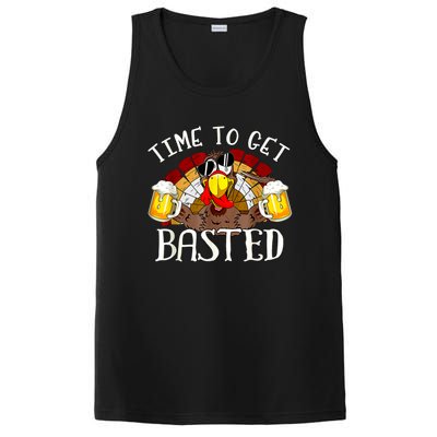 Time To Get Basted Funny Thanksgiving Turkey Day Funny Time To Get Basted Gifts PosiCharge Competitor Tank