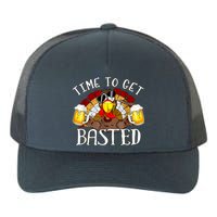 Time To Get Basted Funny Thanksgiving Turkey Day Funny Time To Get Basted Gifts Yupoong Adult 5-Panel Trucker Hat