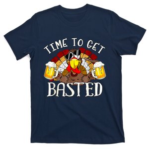 Time To Get Basted Funny Thanksgiving Turkey Day Funny Time To Get Basted Gifts T-Shirt