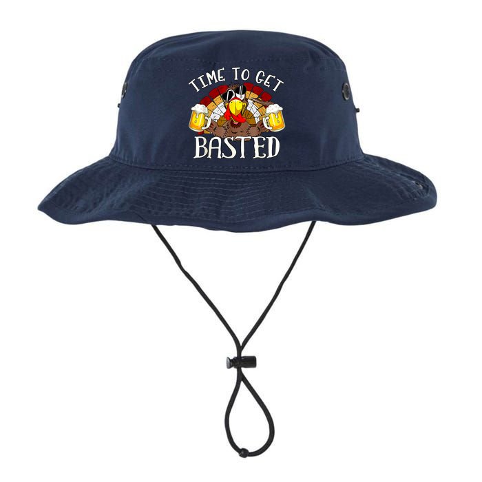 Time To Get Basted Funny Thanksgiving Turkey Day Funny Time To Get Basted Gifts Legacy Cool Fit Booney Bucket Hat