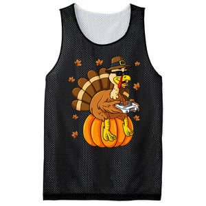 Thanksgiving Turkey Gamer Pumpkin Gaming Mesh Reversible Basketball Jersey Tank