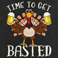 Time To Get Basted Beer LetS Get Adult Turkey 11oz C Handle Ceramic Mug