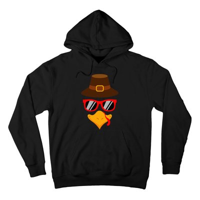 Thanksgiving Turkey Glasses Adorable and Festive Hoodie