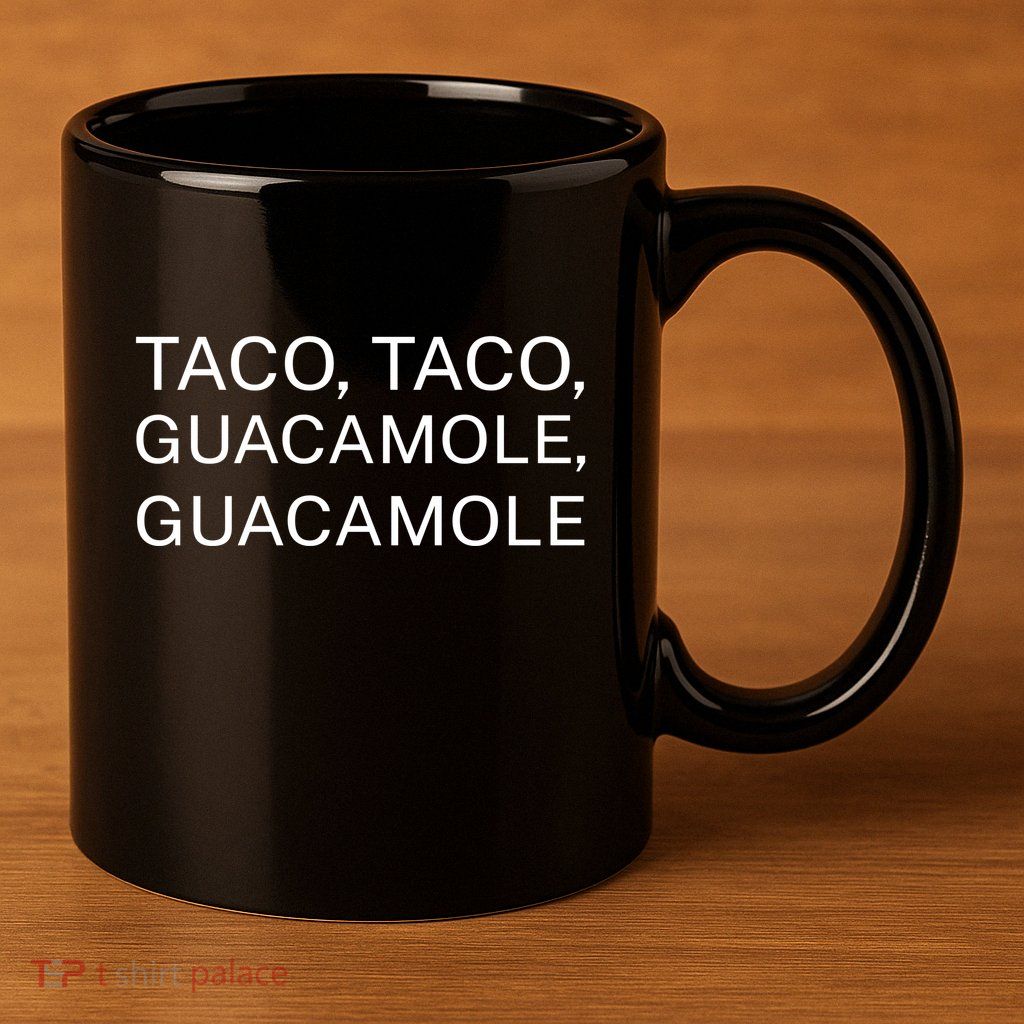 Taco Taco Guacamole Guacamole 11oz C Handle Ceramic Mug