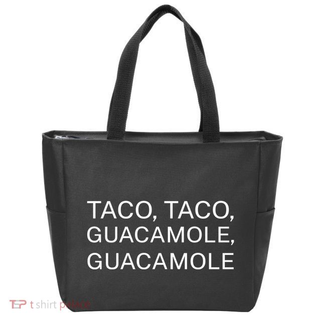 Taco Taco Guacamole Guacamole Zip Tote Bag