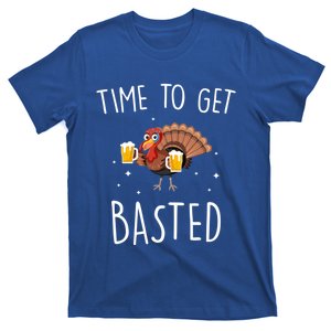 Time To Get Basted Funny Beer Thanksgiving Turkey Gift T-Shirt