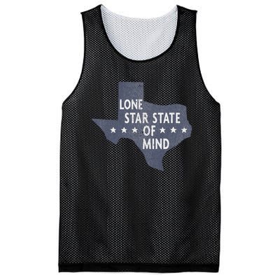 Trendy Texas Graphic Lone Star State Of Mind Mesh Reversible Basketball Jersey Tank