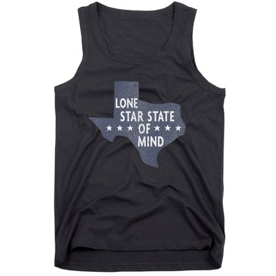 Trendy Texas Graphic Lone Star State Of Mind Tank Top