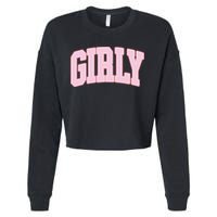 The Toast Girly Cropped Pullover Crew