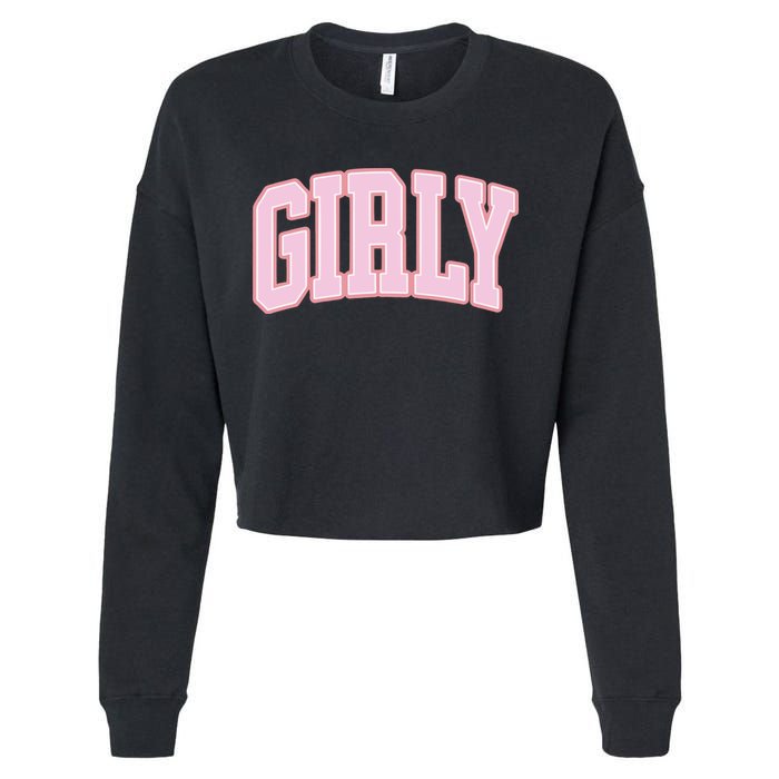 The Toast Girly Cropped Pullover Crew