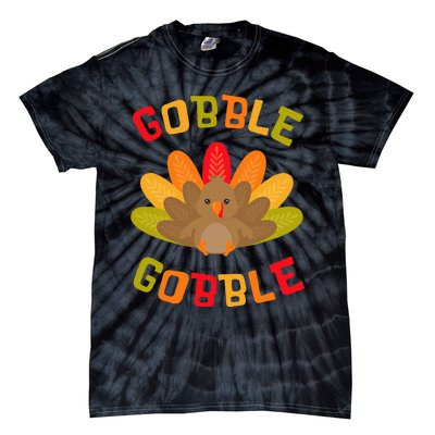 Thanksgiving Turkey Gobble Tie-Dye T-Shirt