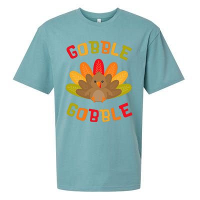 Thanksgiving Turkey Gobble Sueded Cloud Jersey T-Shirt