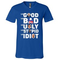 Trump The Good The Bad The Ugly The Stupid The Idiot V-Neck T-Shirt