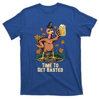 Time To Get Basted Ing Thanksgiving Turkey Funny Fall Gift T-Shirt