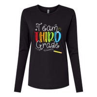 Team Third Grade Back To School 3rd Teacher Student Womens Cotton Relaxed Long Sleeve T-Shirt