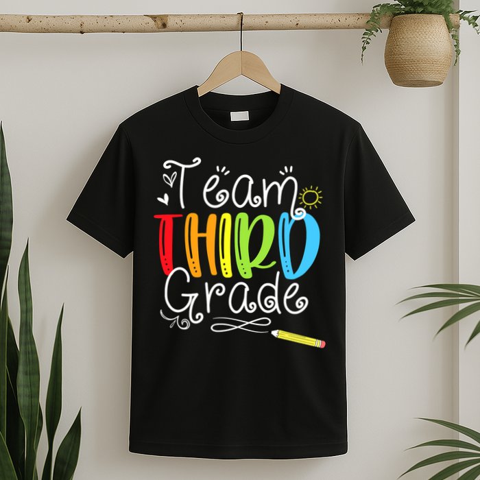 Team Third Grade Back To School 3rd Teacher Student T-Shirt