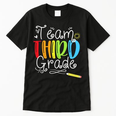 Team Third Grade Back To School 3rd Teacher Student Tall T-Shirt
