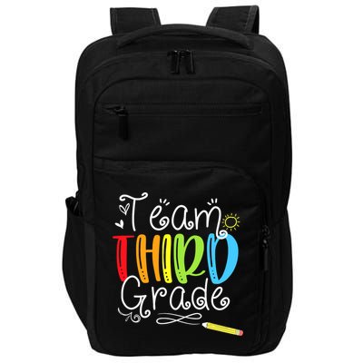 Team Third Grade Back To School 3rd Teacher Student Impact Tech Backpack