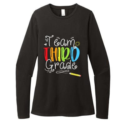 Team Third Grade Back To School 3rd Teacher Student Womens CVC Long Sleeve Shirt