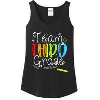 Team Third Grade Back To School 3rd Teacher Student Ladies Essential Tank