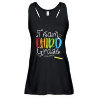 Team Third Grade Back To School 3rd Teacher Student Ladies Essential Flowy Tank