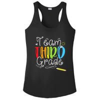 Team Third Grade Back To School 3rd Teacher Student Ladies PosiCharge Competitor Racerback Tank