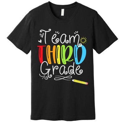 Team Third Grade Back To School 3rd Teacher Student Premium T-Shirt