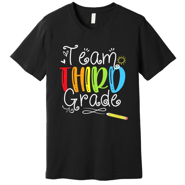 Team Third Grade Back To School 3rd Teacher Student Premium T-Shirt