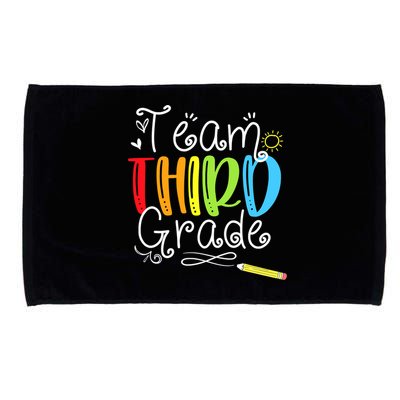Team Third Grade Back To School 3rd Teacher Student Microfiber Hand Towel