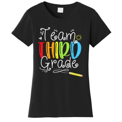 Team Third Grade Back To School 3rd Teacher Student Women's T-Shirt