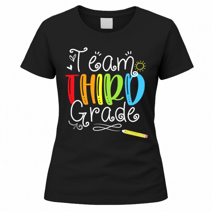 Team Third Grade Back To School 3rd Teacher Student Women's T-Shirt