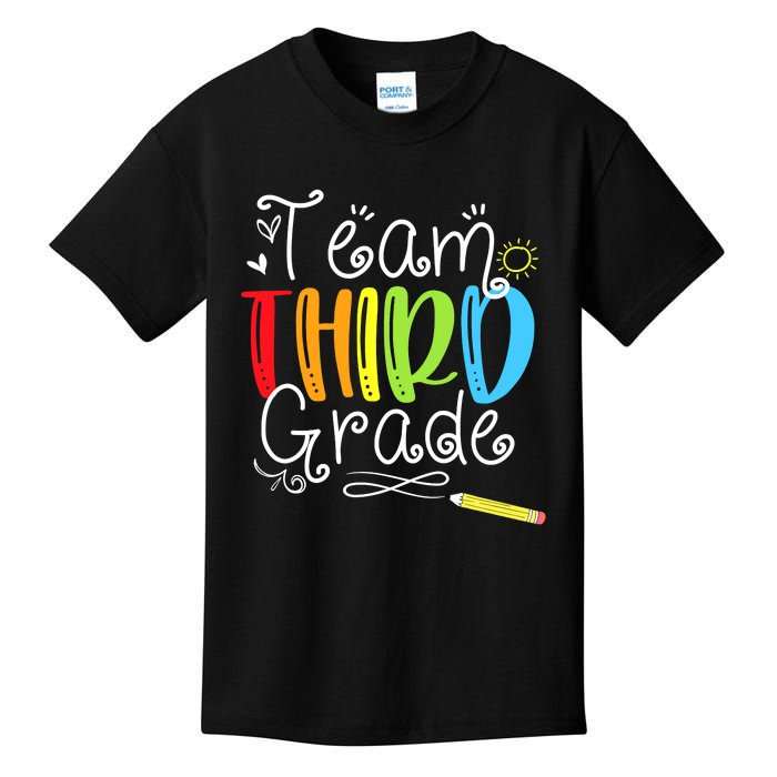 Team Third Grade Back To School 3rd Teacher Student Kids T-Shirt