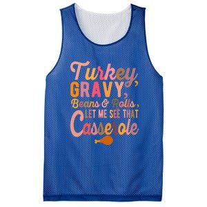 Thanksgiving Turkey Gravy Beans And Rolls Let Me See That Mesh Reversible Basketball Jersey Tank