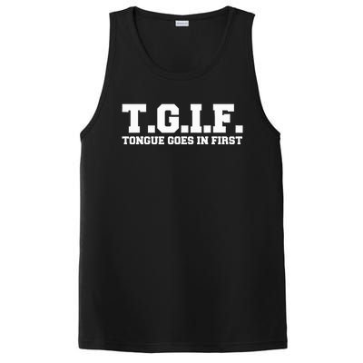 T.G.I.F. Tongue Goes In First Funny Sexual PosiCharge Competitor Tank