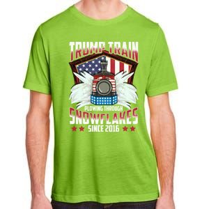 Trump Train Gift 2024 President Elections Snow Plow Patriot Gift Adult ChromaSoft Performance T-Shirt