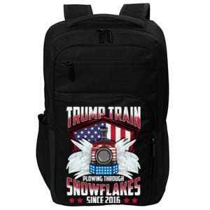 Trump Train Gift 2024 President Elections Snow Plow Patriot Gift Impact Tech Backpack