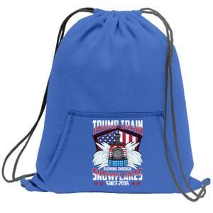 Trump Train Gift 2024 President Elections Snow Plow Patriot Gift Sweatshirt Cinch Pack Bag