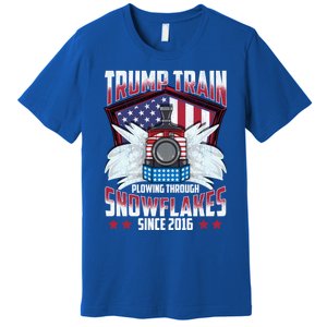 Trump Train Gift 2024 President Elections Snow Plow Patriot Gift Premium T-Shirt