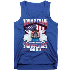 Trump Train Gift 2024 President Elections Snow Plow Patriot Gift Tank Top