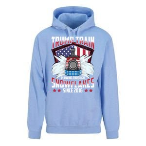 Trump Train Gift 2024 President Elections Snow Plow Patriot Gift Unisex Surf Hoodie