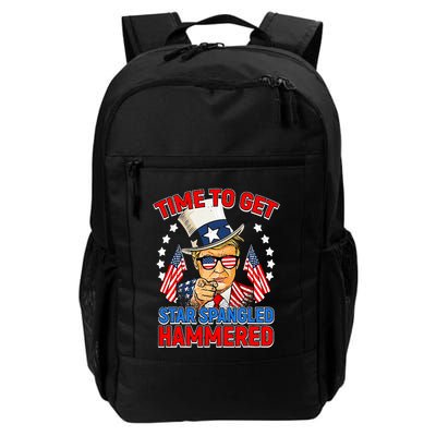 Time To Get Star Spangled Hammered Trump 4th Of July Backpack
