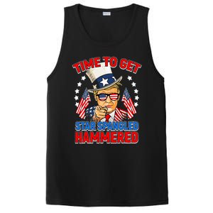 Time To Get Star Spangled Hammered Trump 4th Of July PosiCharge Competitor Tank